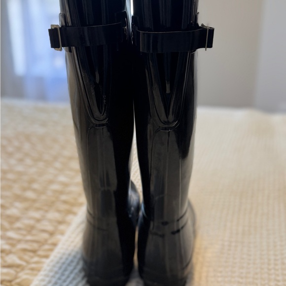 Women's Original Back Adjustable Tall Rain Boots - Glossy Black - Size 11 US - Picture 11 of 13